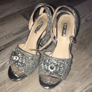 Topshop glitter heels